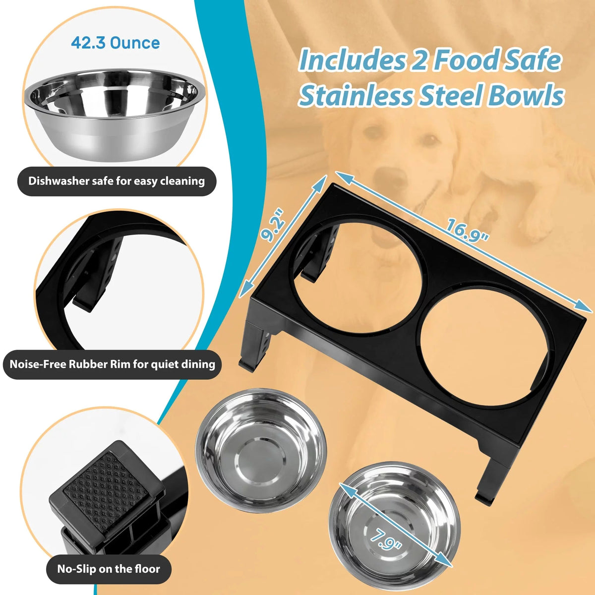 Top 10 Elevated Dog Bowl Stands with Stainless Steel Dishes